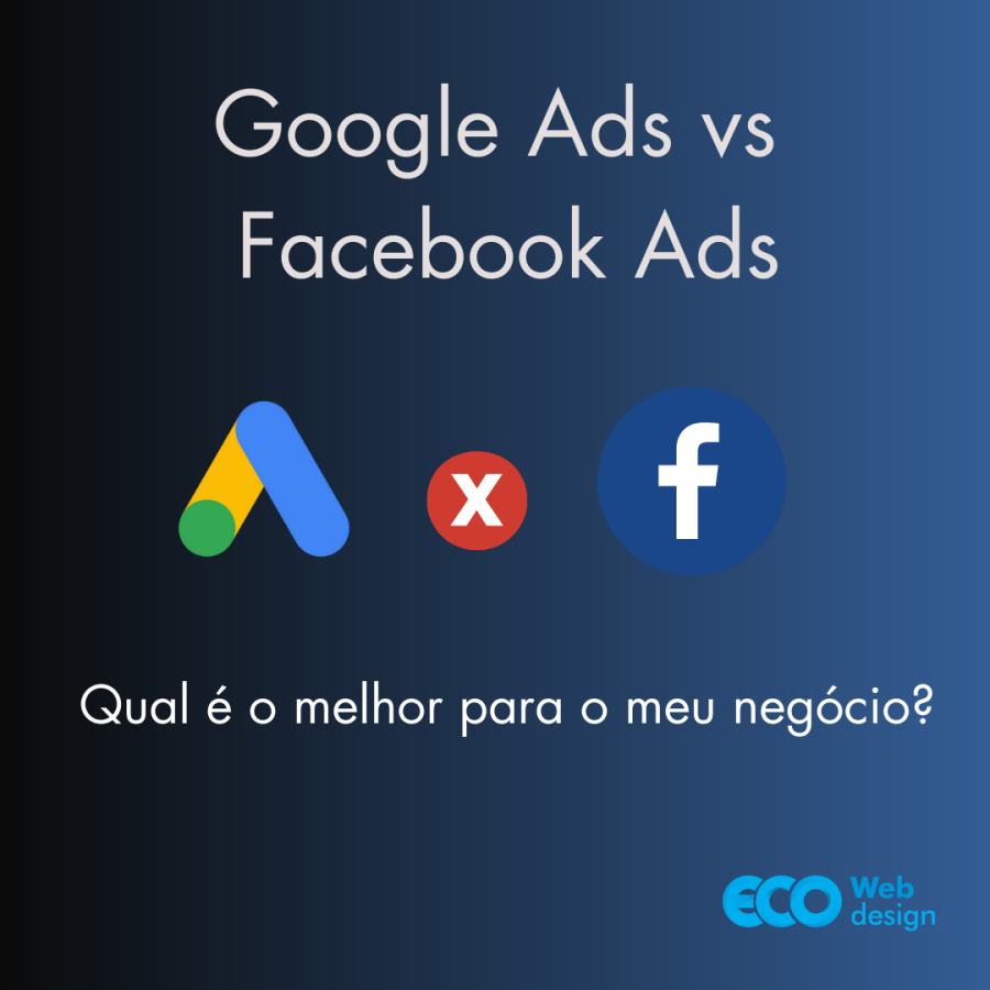 Imagem Google ADS X Facebook ADS